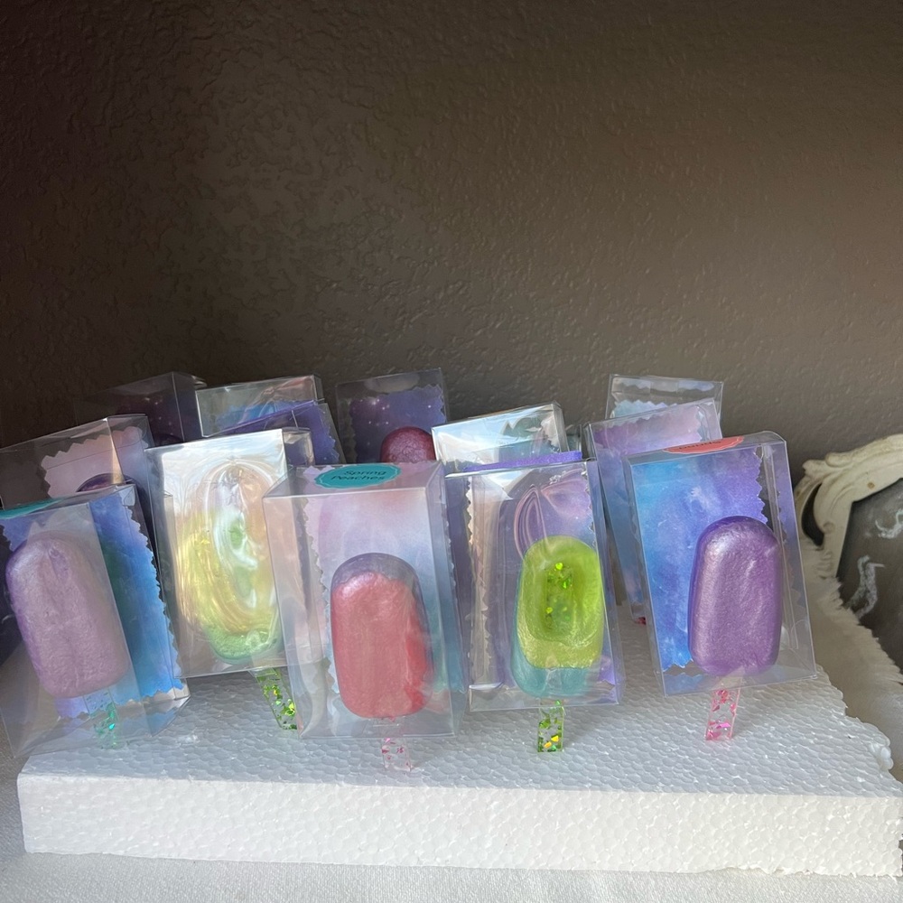 Hand Crafted Colorful soap Popsicles